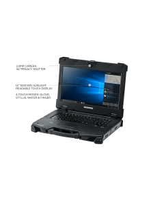 Durabook Z14 Standard, 14" FHD (1920 x1080) Sunlight Readable Touchscreen, Intel® Core™ i7-8550U Processor 1.6GHz up to 3.40 GHz, Win10 Pro, 8GB RAM, 256GB SSD, Backlit Keyboard, Bluetooth 5.0, PCMCIA Type II + Express Card 54, 2.0 MP webcam, 3-Year